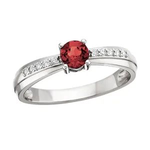 10 Karat Garnet Birthstone Ring