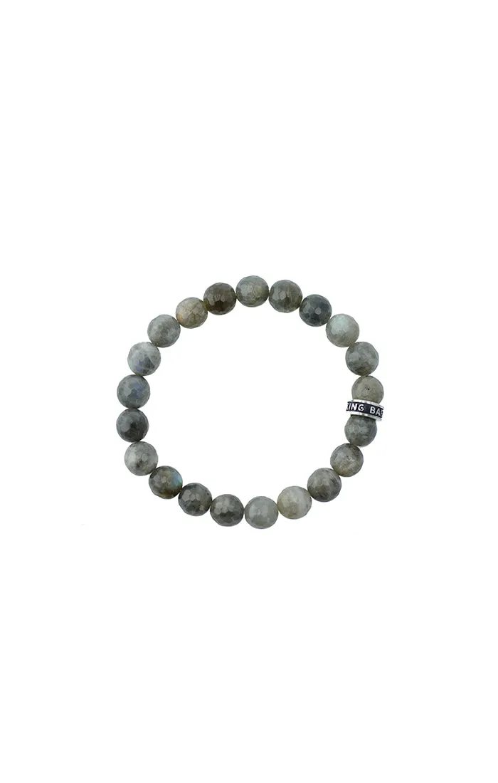 10MM LABRADORITE BEAD BRACELET