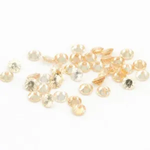 1.5 to 3.5mm Champagne Zircon Rounds