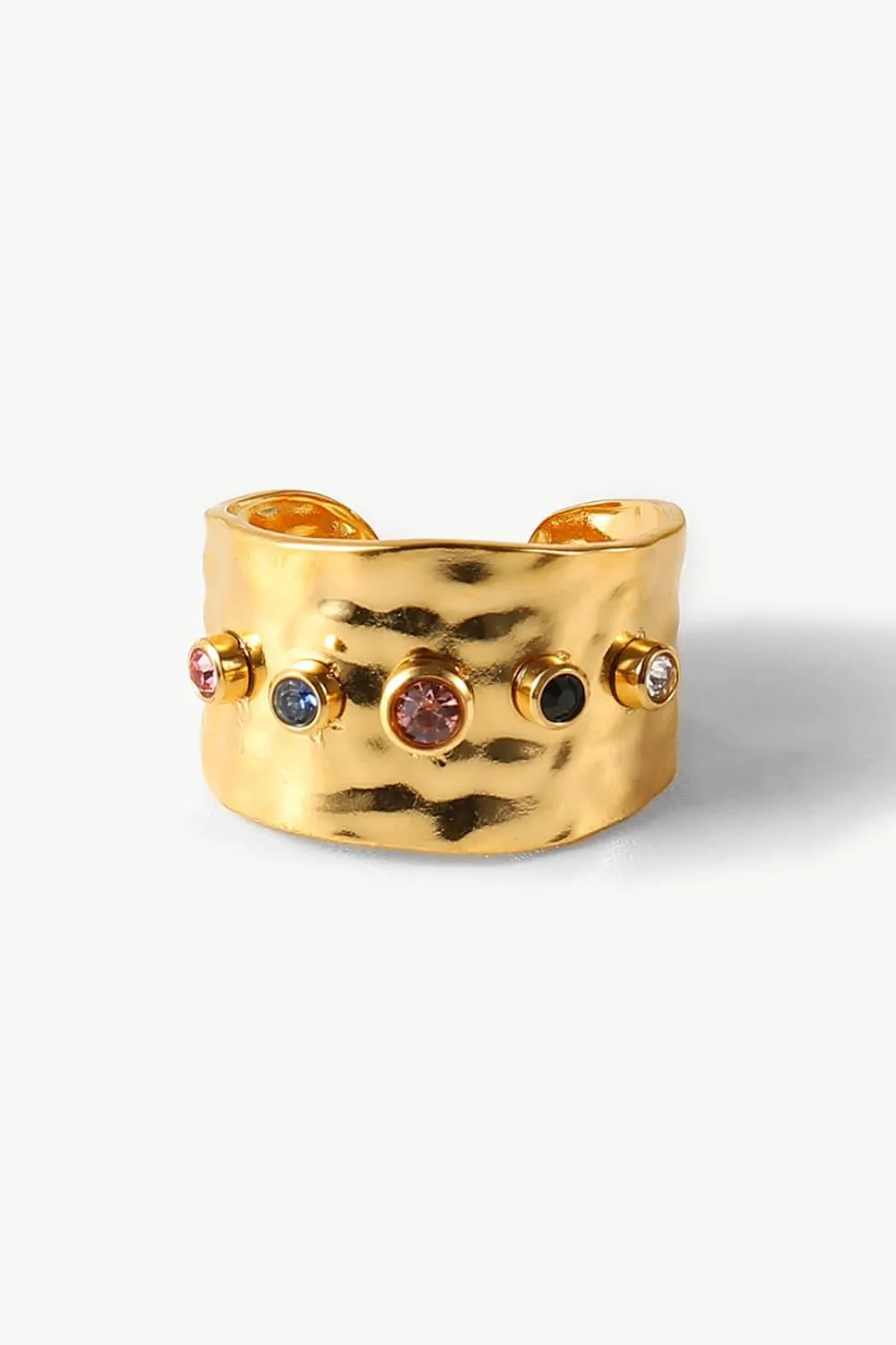 18K Gold-Plated Zircon Ring