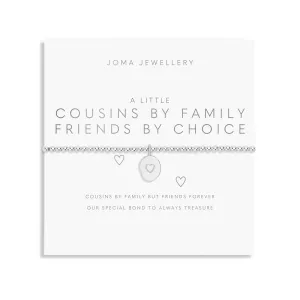 A Little Cousins By Family Friends By Choice Silver Plated Bracelet 7404