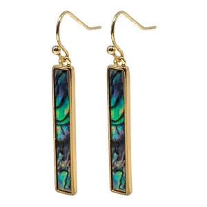 Abalone Shell Bar Earrings