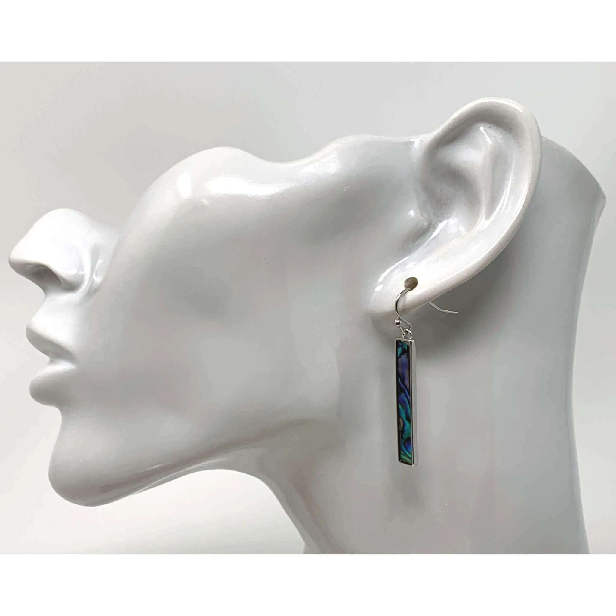 Abalone Shell Bar Earrings