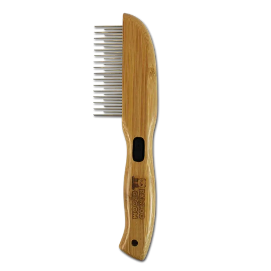 Bamboo Groom Rotating Pin Comb with 31 Rounded Pins