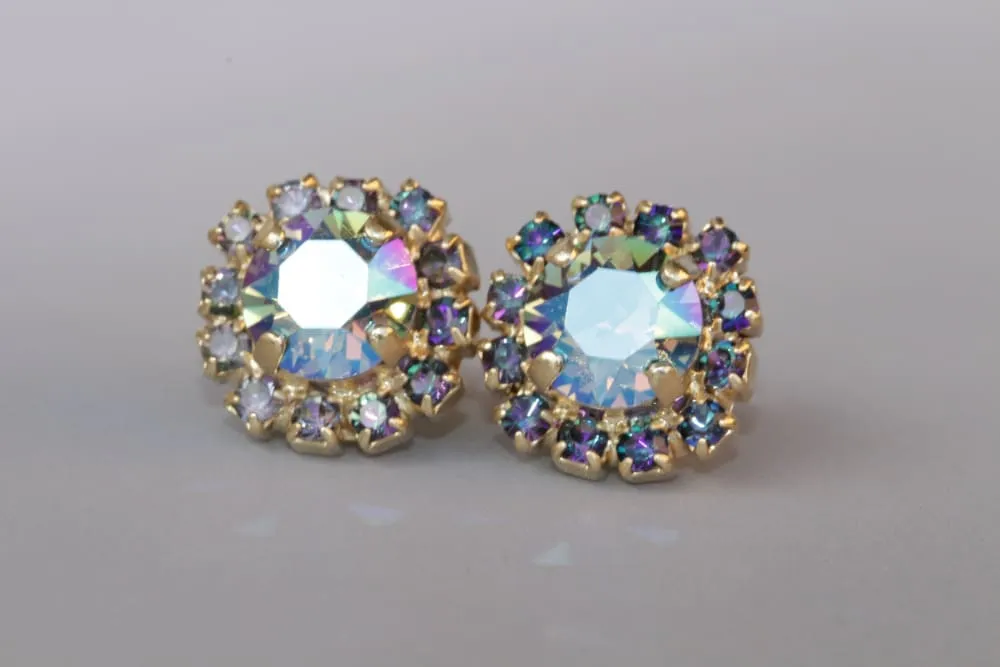 BLUE POST EARRINGS