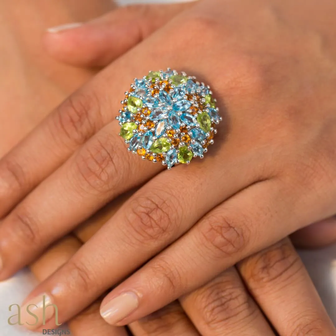 Bora Bora Cocktail Ring - Semi Precious