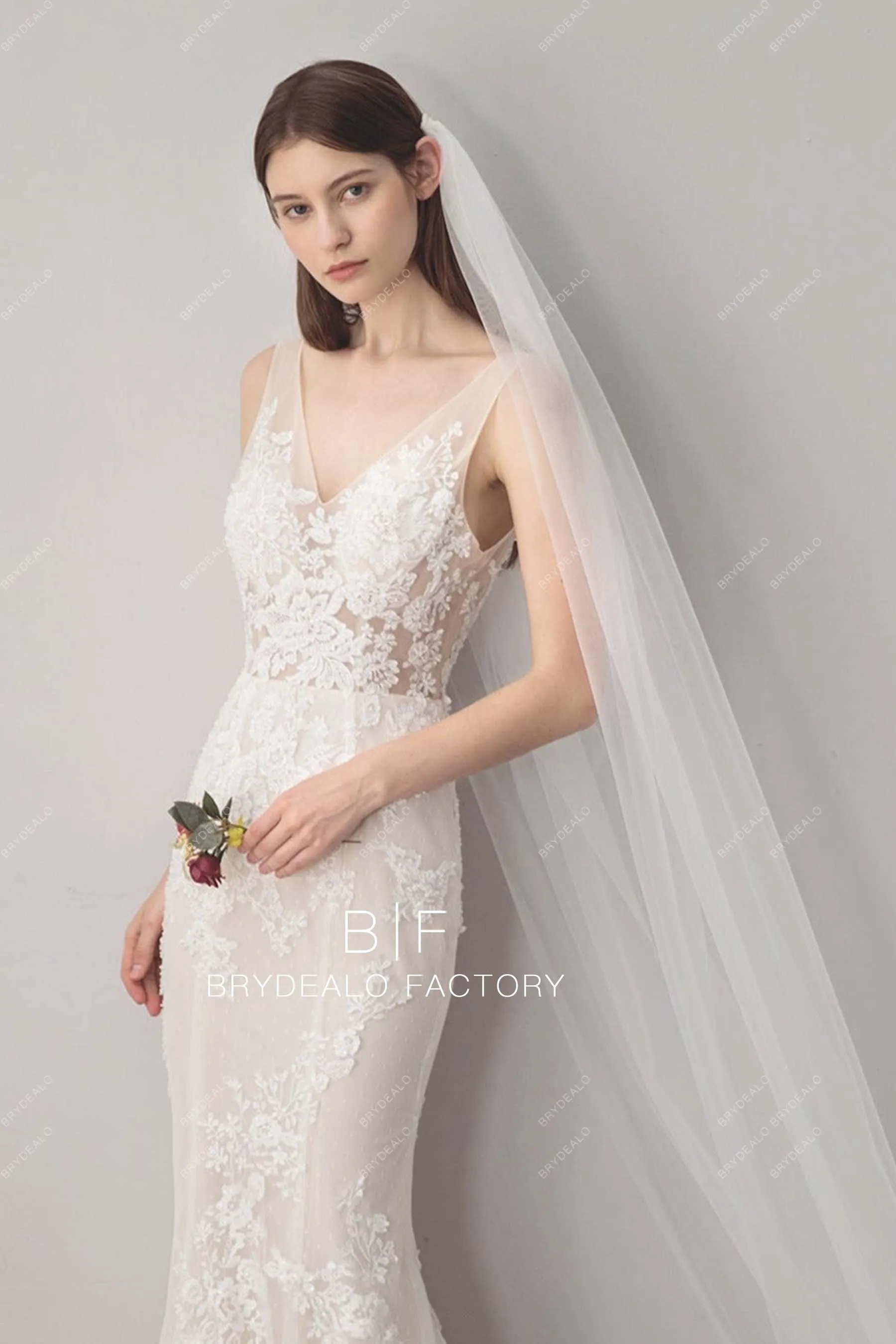 Cathedral Length Wedding Veil Wholesale Plain Tulle Veil