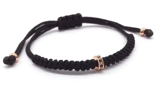 Classy Men Bracelet Macrame Rose Gold