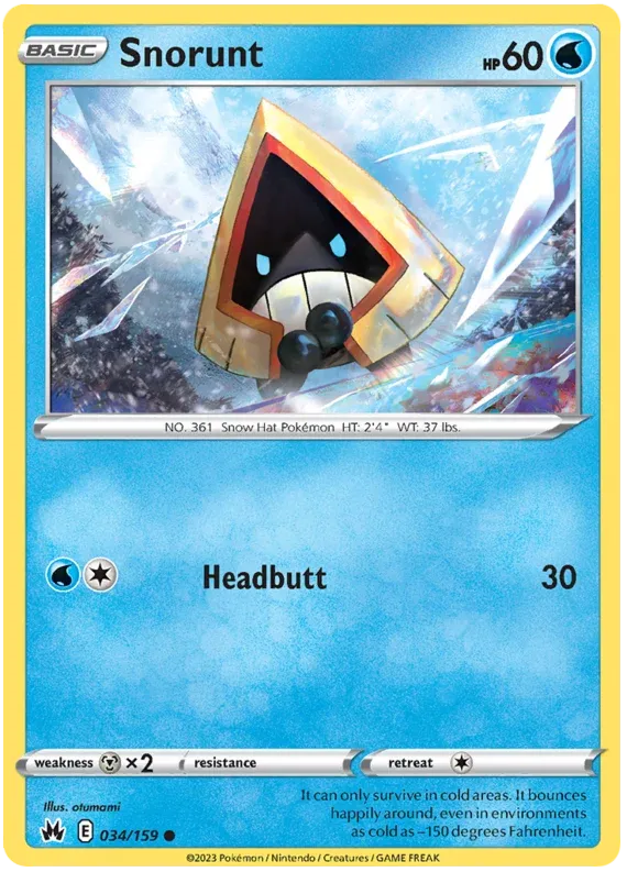 [Collector Troves] Pokemon Sword & Shield Crown Zenith Snorunt Card