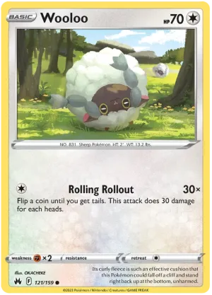 [Collector Troves] Pokemon Sword & Shield Crown Zenith Wooloo Card