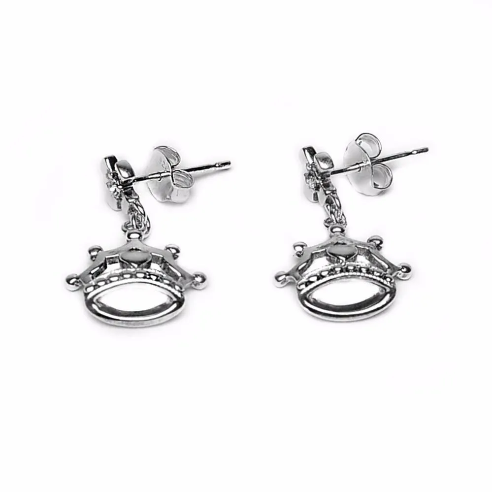 Crown Dangling Earrings