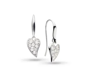 Desire Lust Precious Pavé Heart Drop Earrings