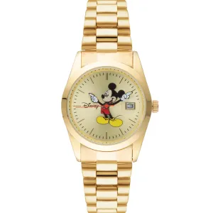 DISNEY TA45703 Mickey Mouse Gold Tone Watch