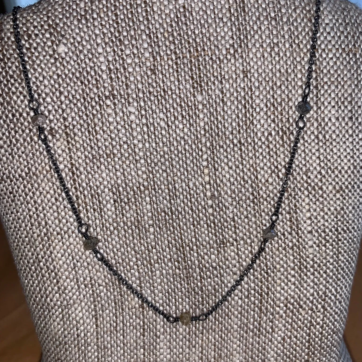 Faceted Diamonds Necklace