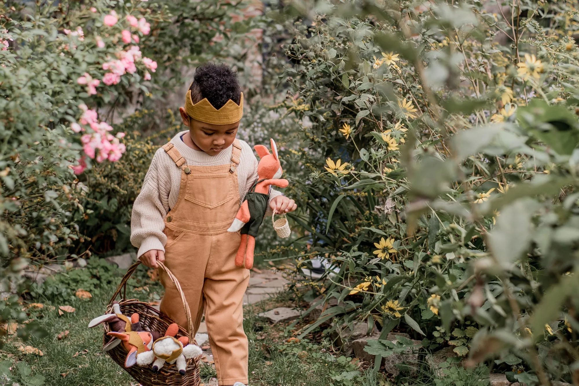 Goldenrod Crown for Kids