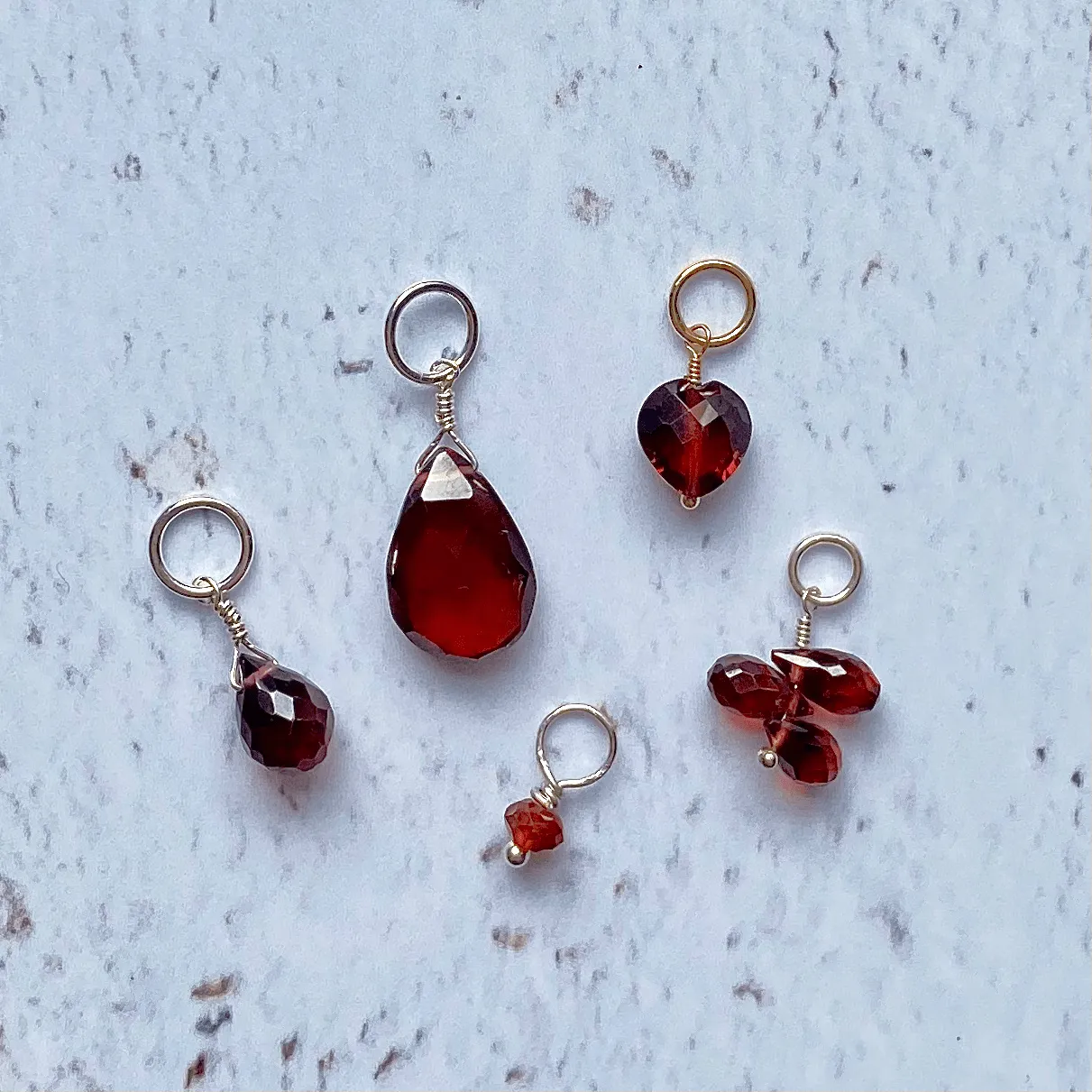 January Birthstone Charms