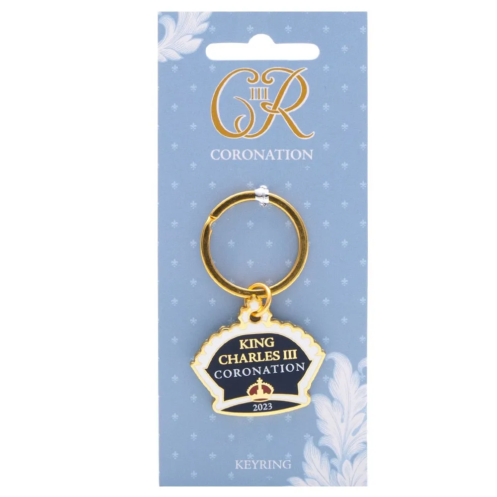 King Charles III Coronation Regalia Shaped Keyring