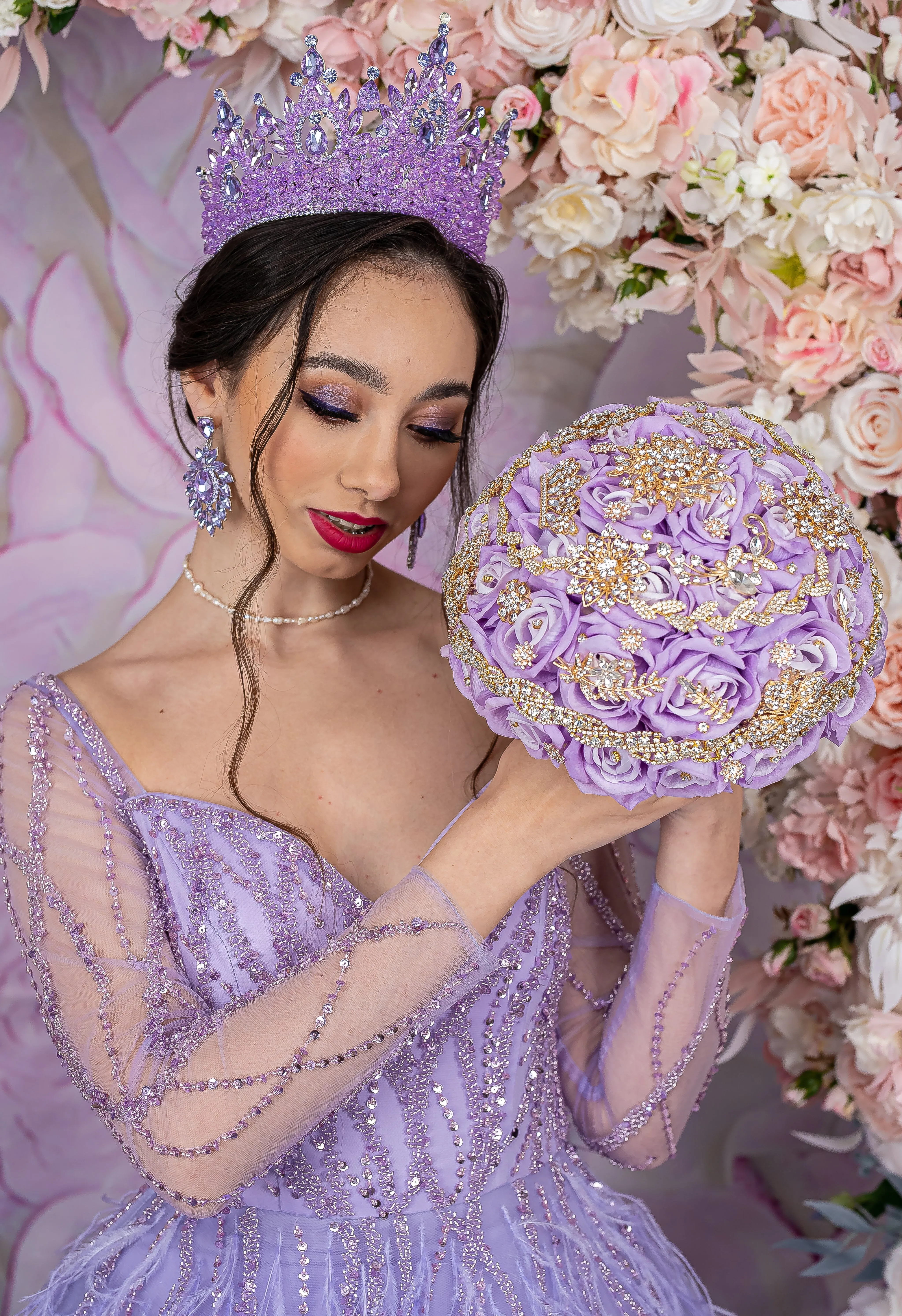 Lilac Quinceanera Crown