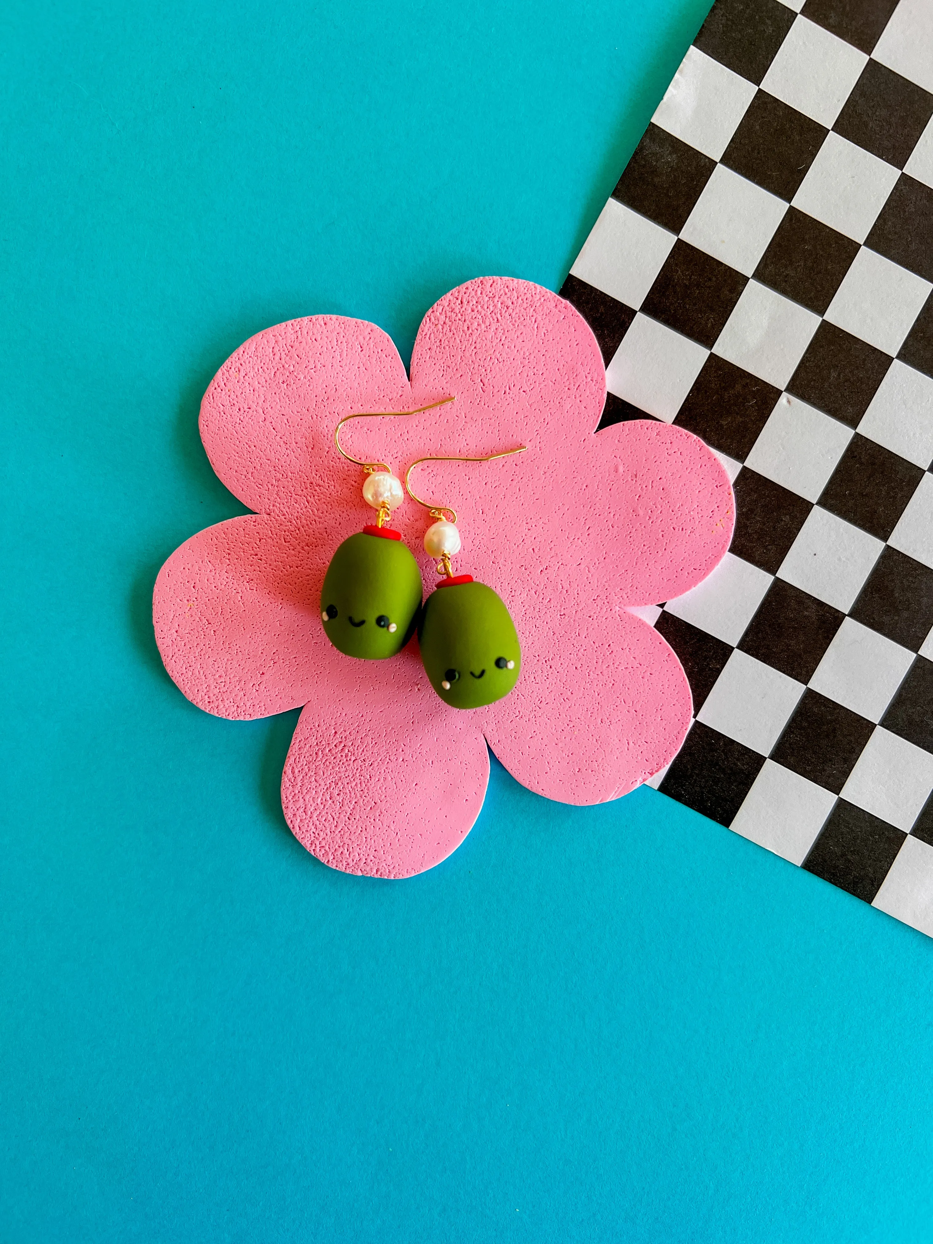 Martini Night | Polymer Clay Earrings