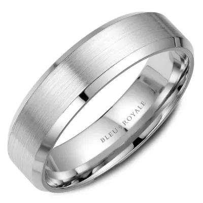 Men's 14K White Gold Wedding Band