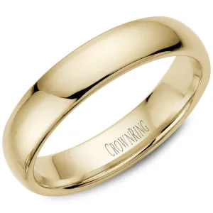 Men's Traditional 14K Yellow Gold Wedding Band