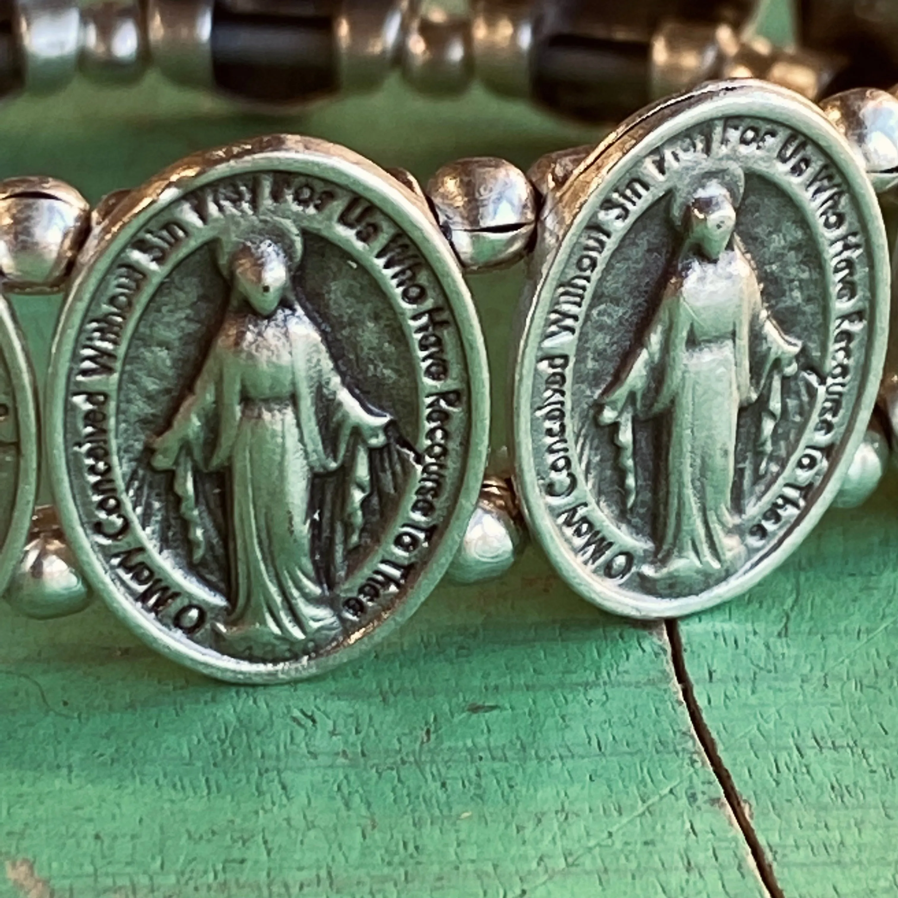 Miraculous Medal Stretch Turkish Bracelet