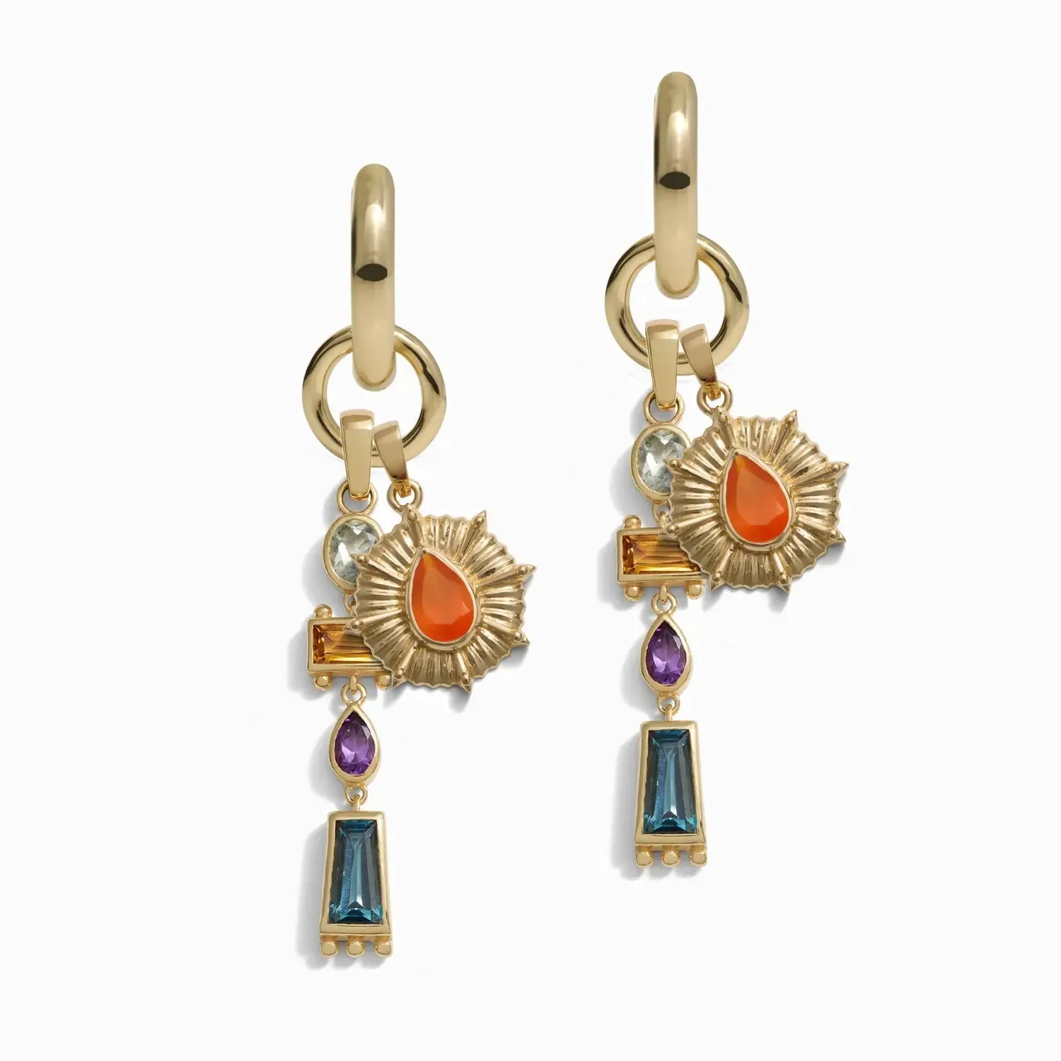 Natural Aura Charm Earrings