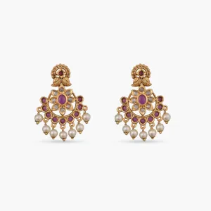 Neetu Antique Chandbali Earrings