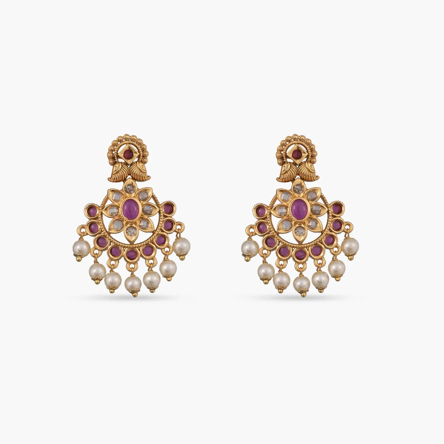 Neetu Antique Chandbali Earrings