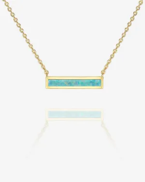 Opal Bar Necklace