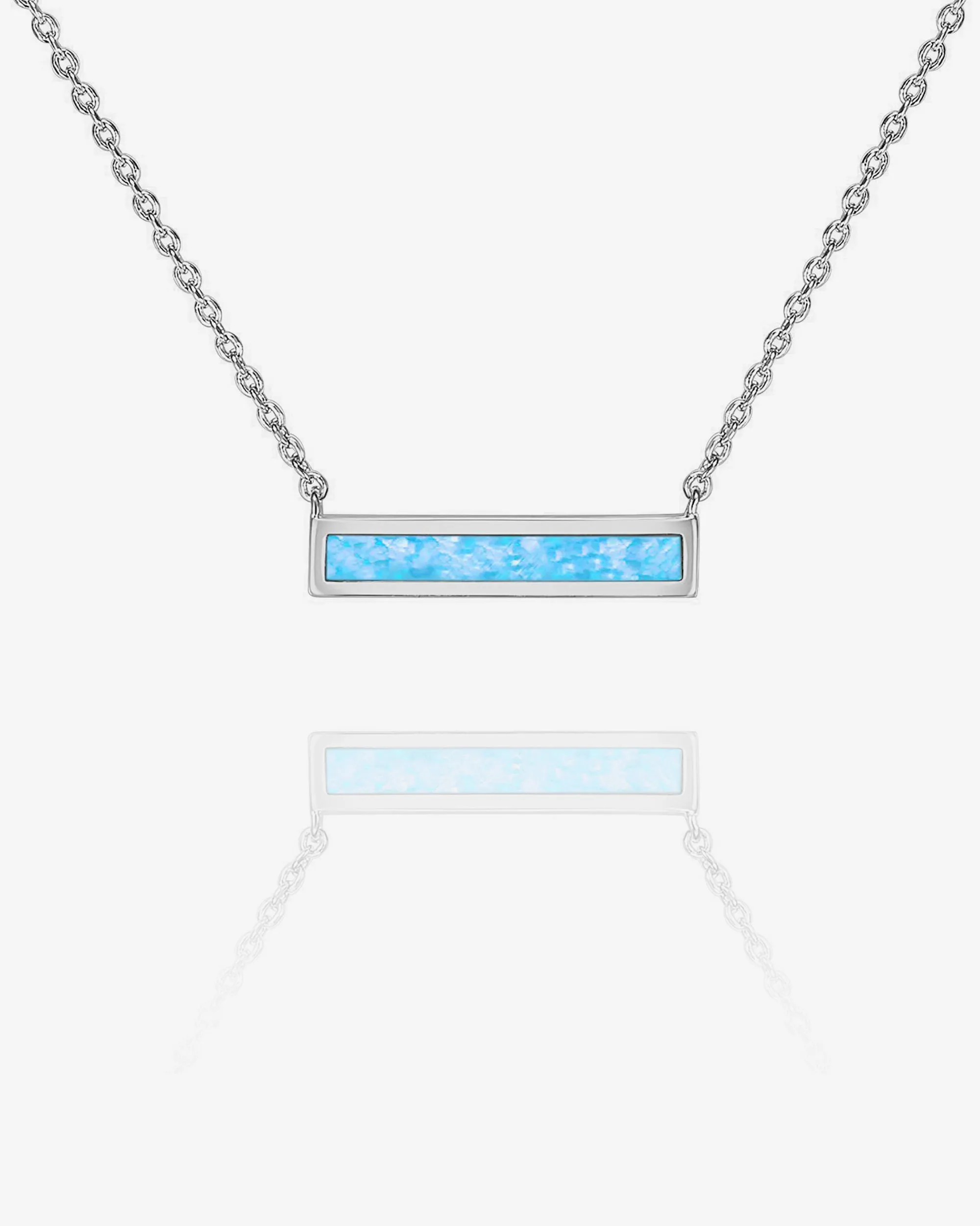 Opal Bar Necklace