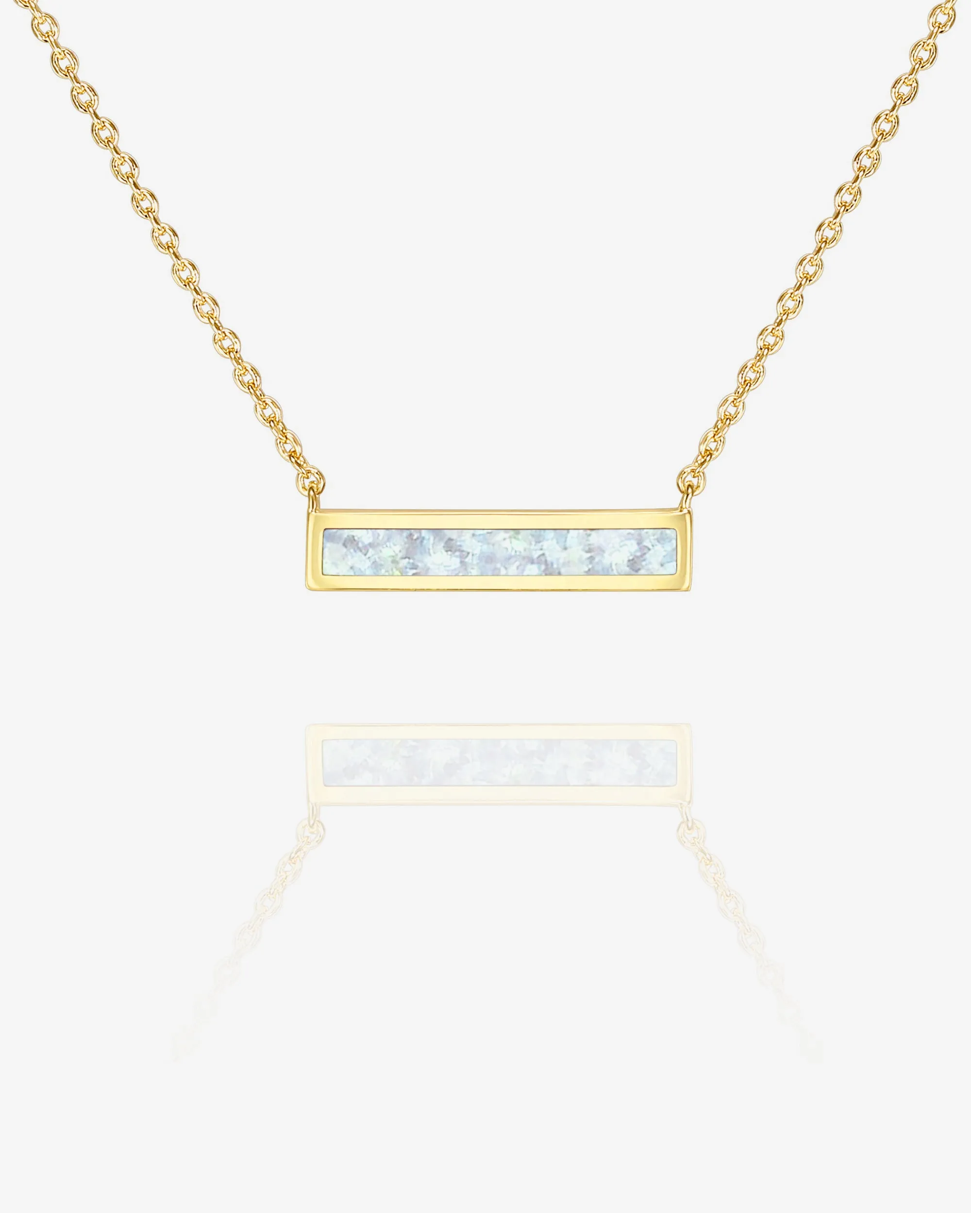 Opal Bar Necklace