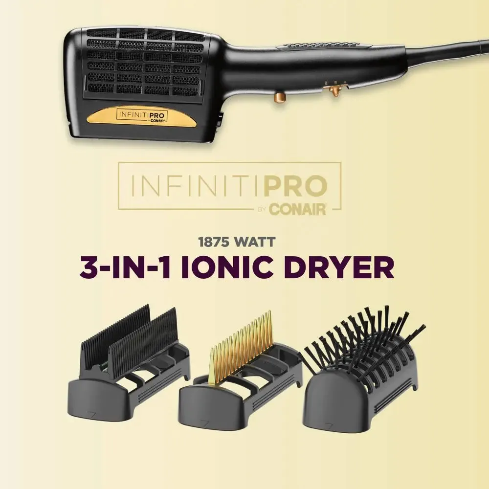 Open Box - Infiniti Pro Gold by Conair 3-in-1 Styling Dryer