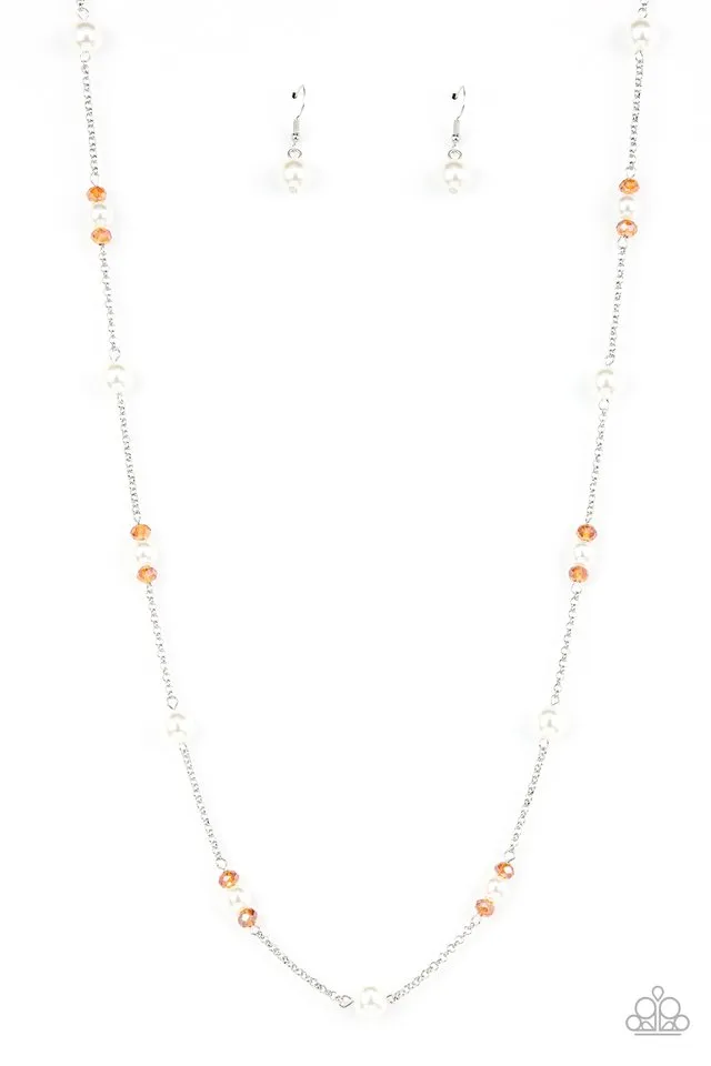 Paparazzi Necklace ~ Keep Your Eye on the BALLROOM - Orange