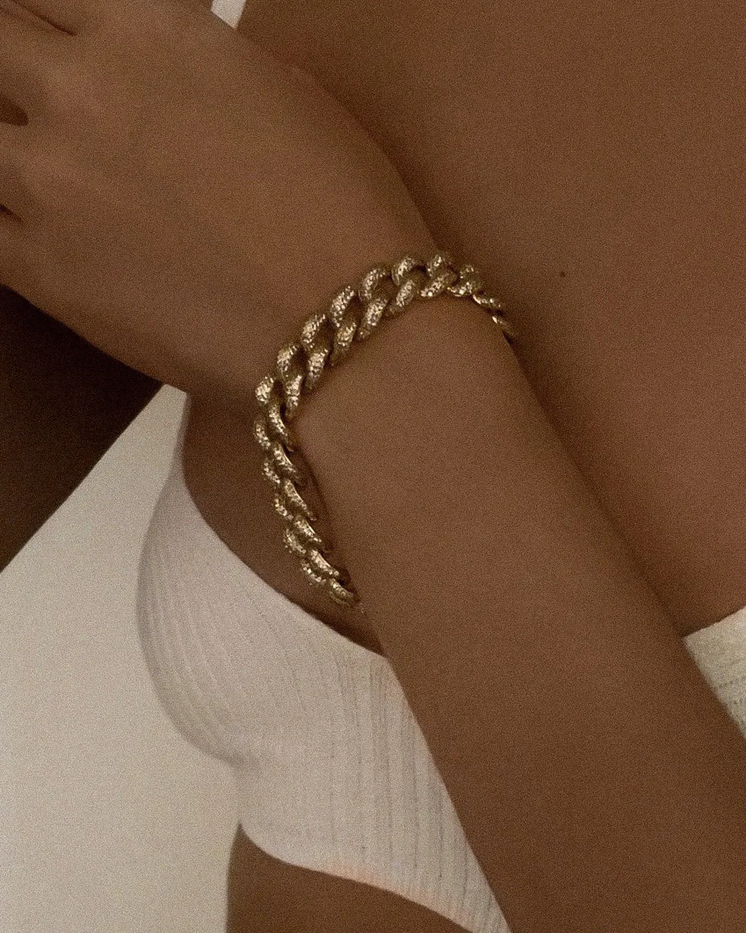 Pave Cuban Link Bracelet- Silver