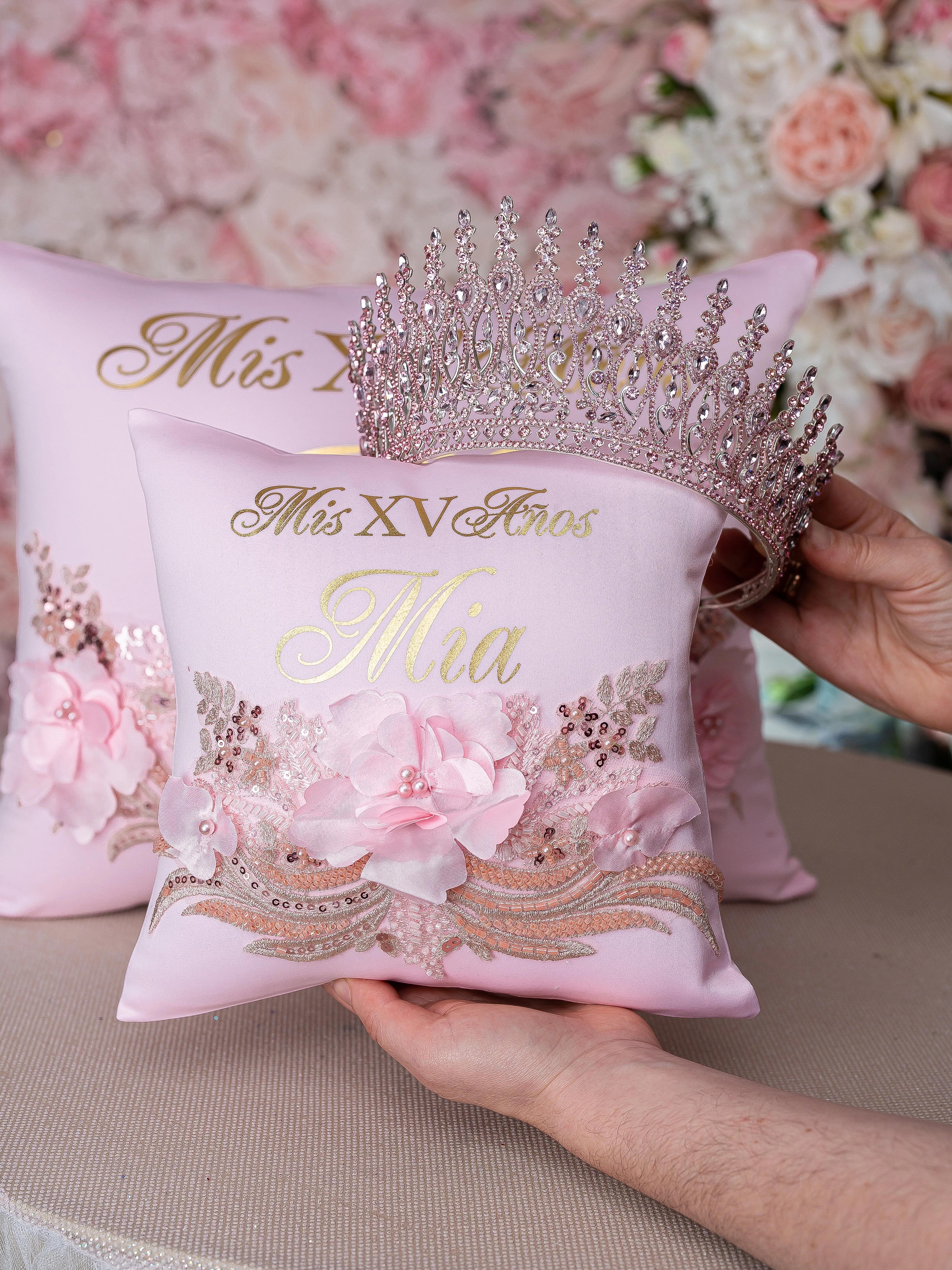 Pink Quinceanera Crown