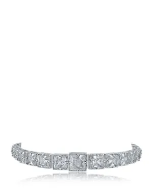 Princess CZ Tennis Bracelet