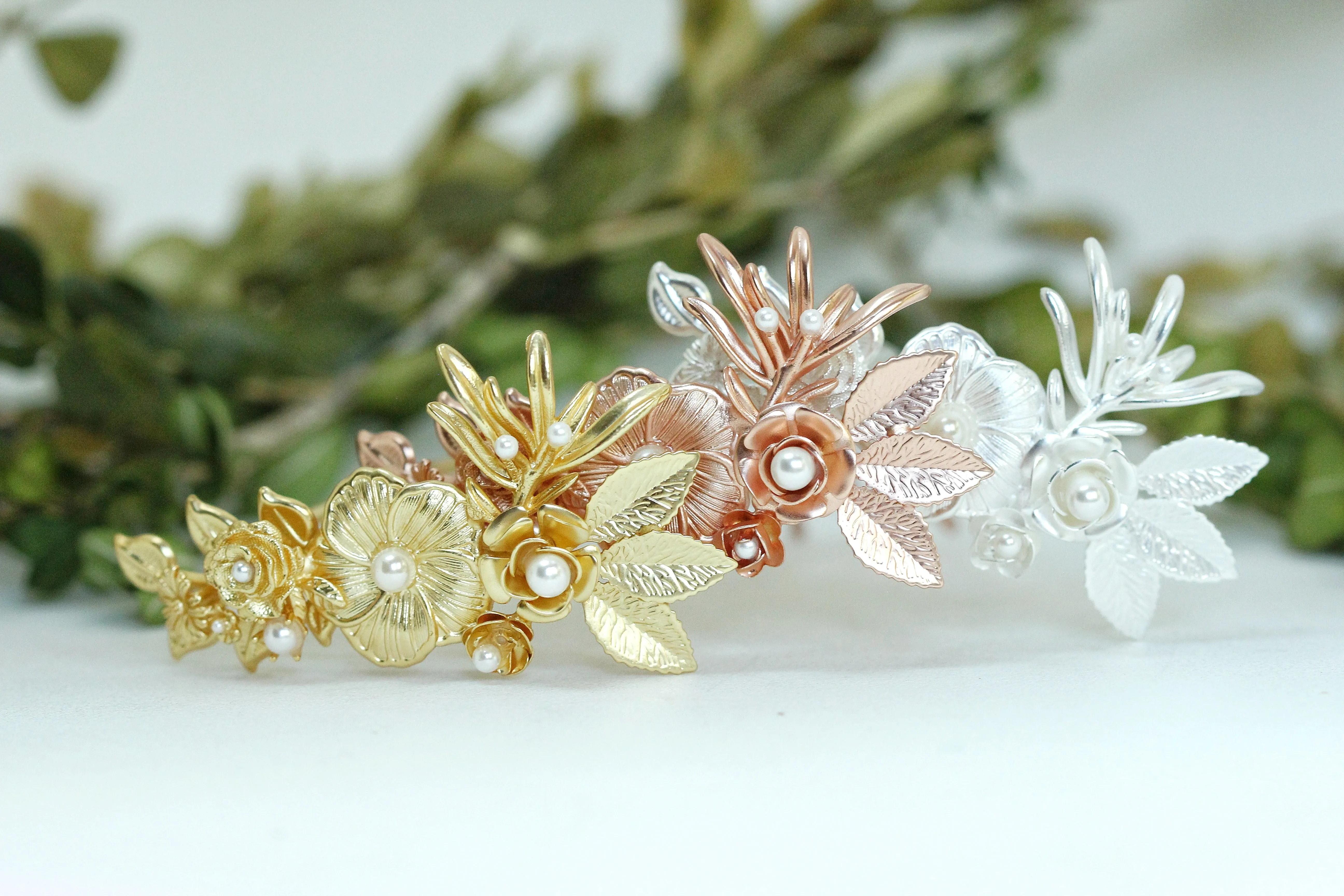 Royal Bloom Floral Hair Prong