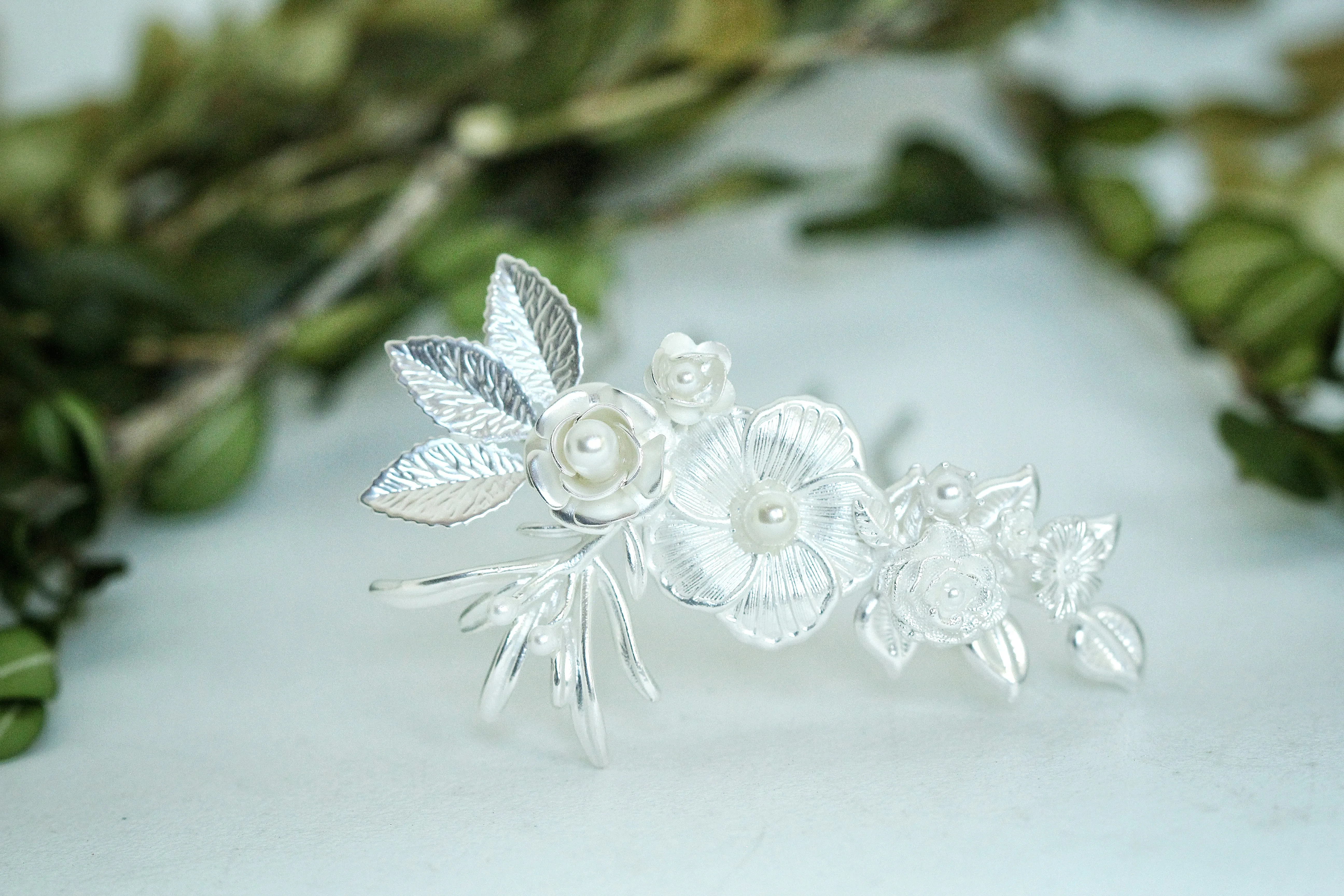 Royal Bloom Floral Hair Prong