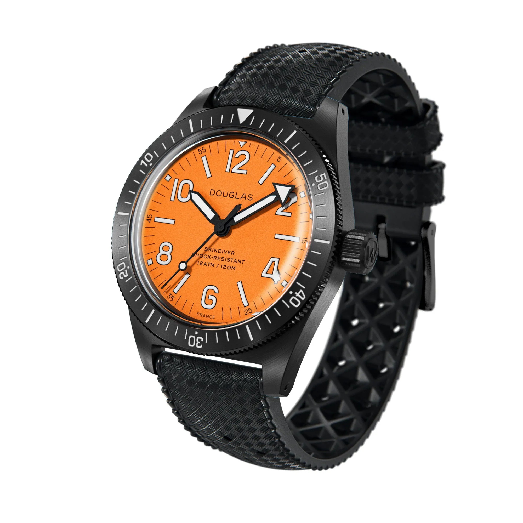 Skindiver Professional Tool-Watch - Orange Dial & Black PVD