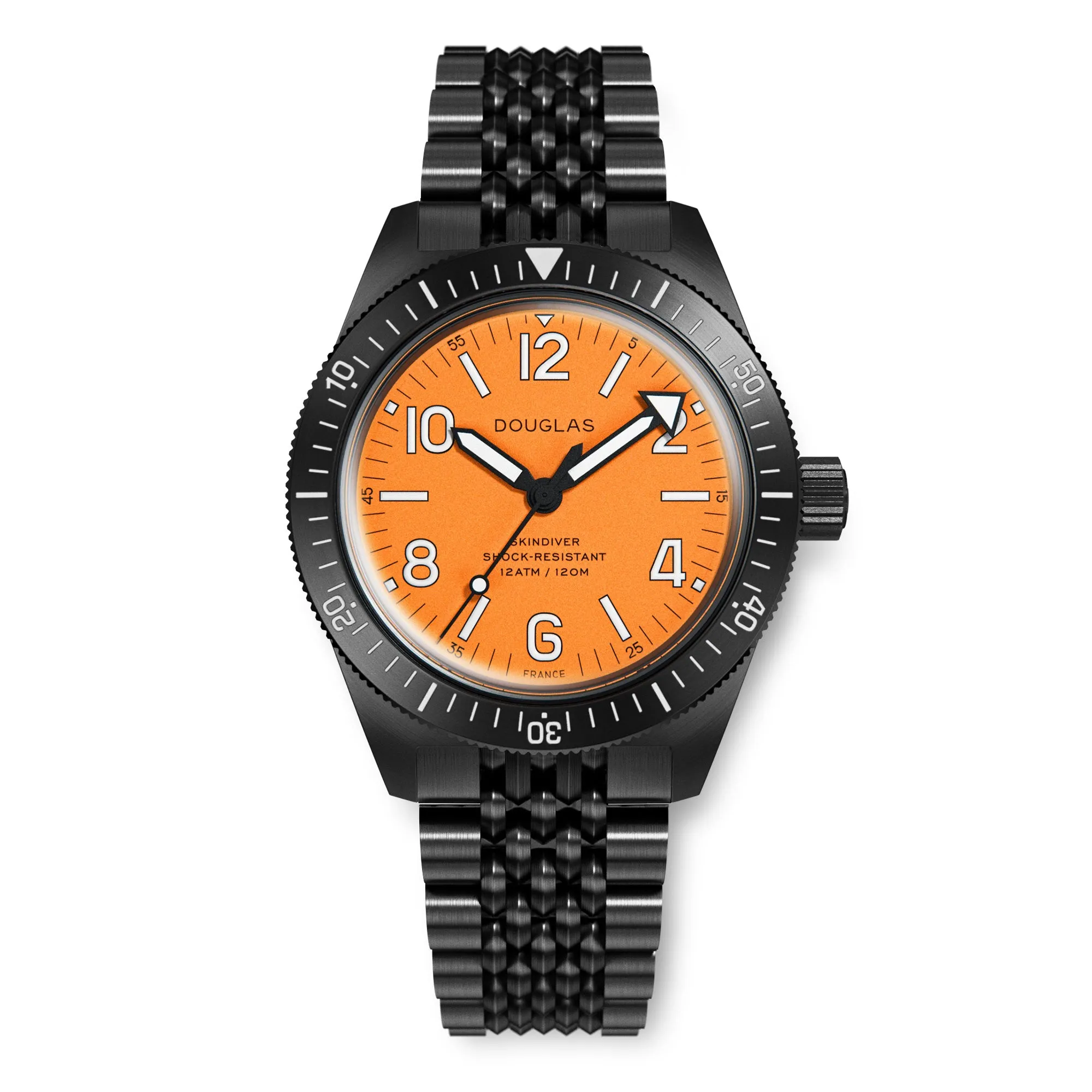 Skindiver Professional Tool-Watch - Orange Dial & Black PVD