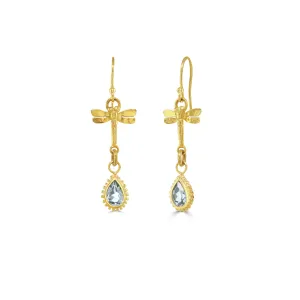 Sky Blue Topaz Tellurian Gem Earrings