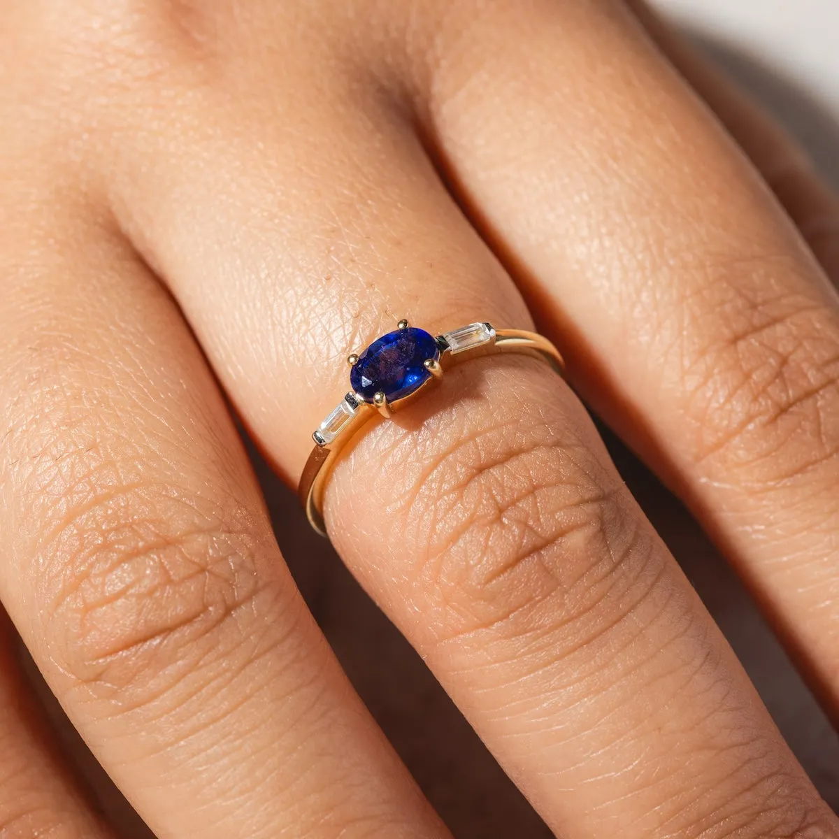 Solid Gold Classic Sapphire Ring