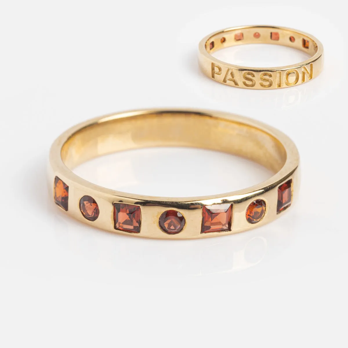 Solid Gold Within You Birthstone Band