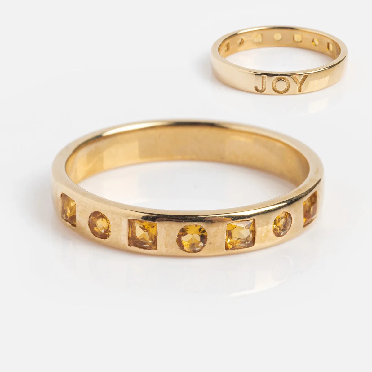 Solid Gold Within You Birthstone Band