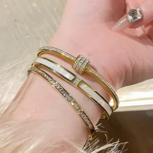 Stainless Steel Fashion Bangle Bracelets for Women