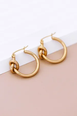 The Bridget Knot Hoop Earrings