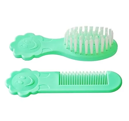 The Little Lookers Comb and Brush Set with Soft Bristles and Rounded Tips for Baby’s Sensitive Skin/Hair Care |Grooming Accessories | Comb Set for Newborns/Babies/Kids/Toddlers(0-2 Years)