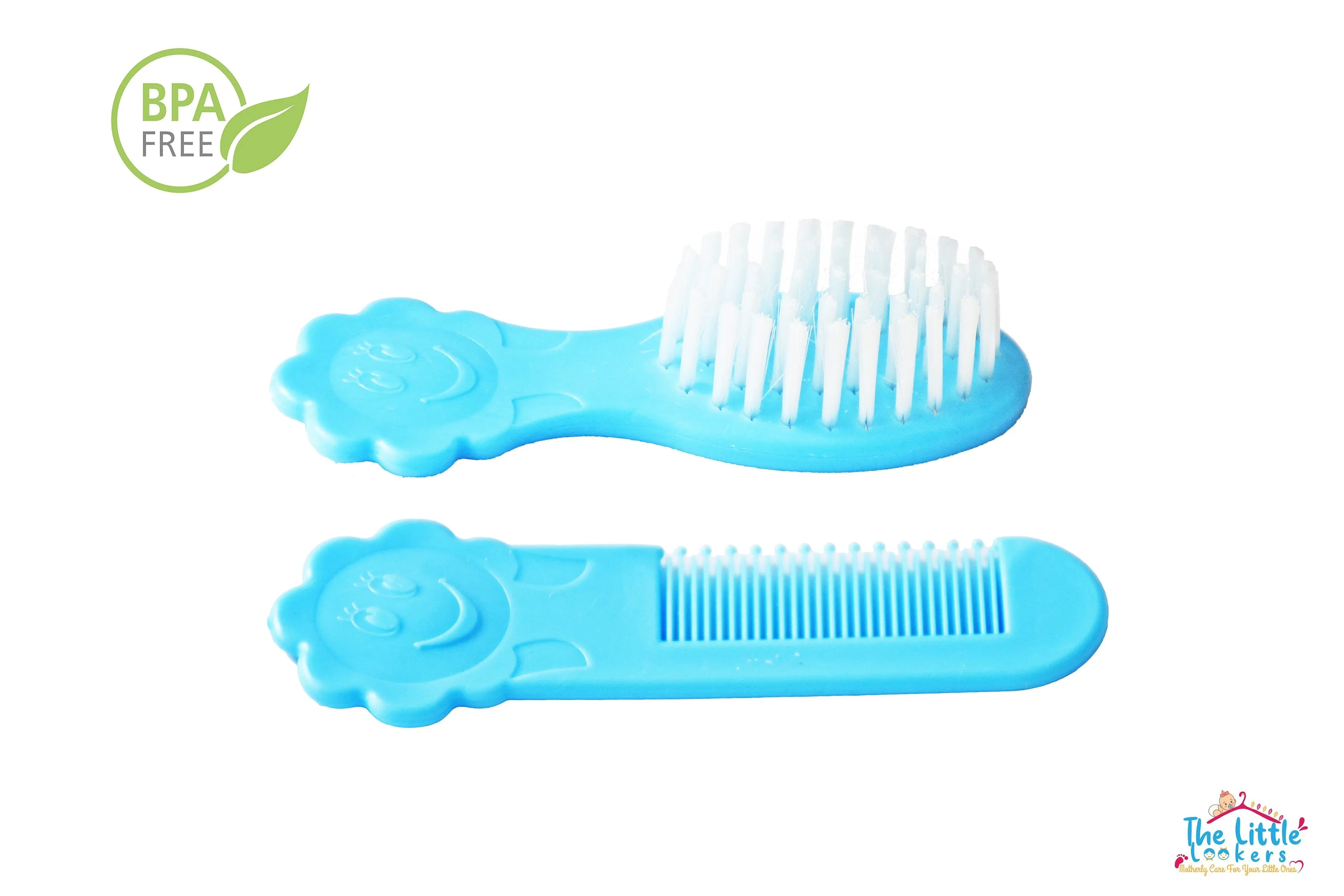 The Little Lookers Comb and Brush Set with Soft Bristles and Rounded Tips for Baby’s Sensitive Skin/Hair Care |Grooming Accessories | Comb Set for Newborns/Babies/Kids/Toddlers(0-2 Years)