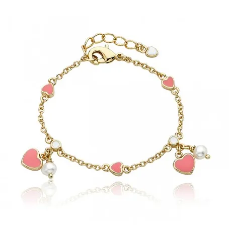 Twin Star I Love My Jewels Heart & Freshwater Pearl Bracelet